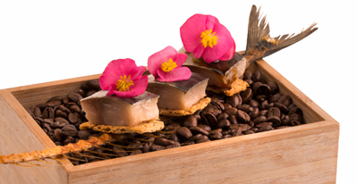 Salted mackerel with salt and coffee / Condiment mugwort